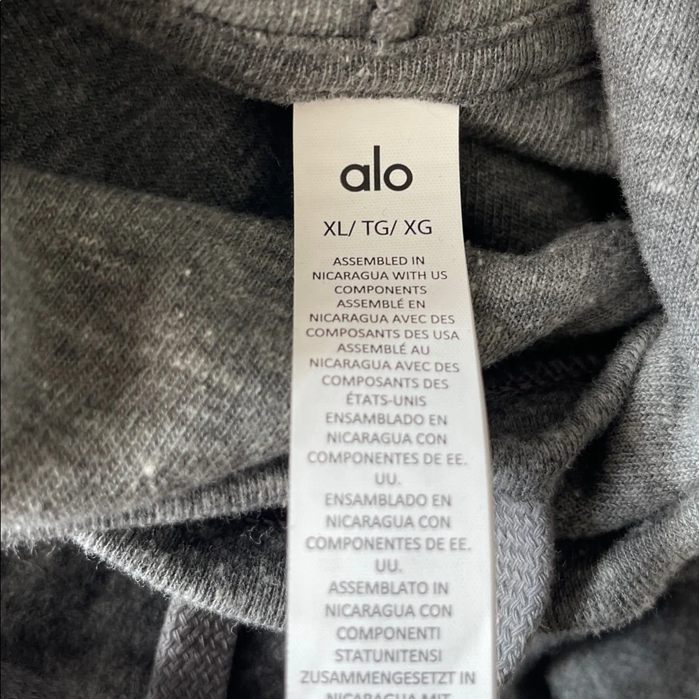 ALO Yoga Charcoal Hoodie for Men - Picture 5 of 6